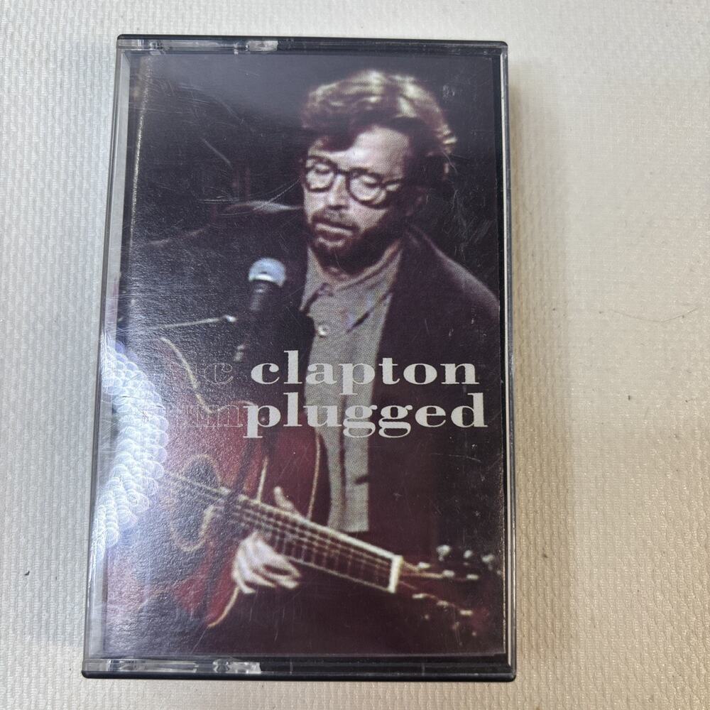 Eric Clapton Unplugged Cassette Tape 1992 Duck Reprise Acoustic Blues Rock Tears